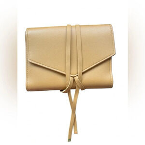 Glass & Ladder Katherine Tech Roll Up Honey Brown Vegan Leather Fold Organizer